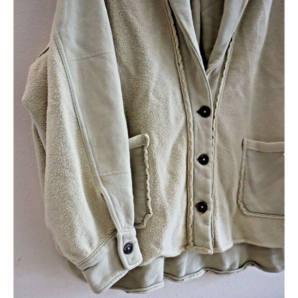 Free People OB1226826 Women's Sz XS Beige Jordan Soft Shell Coat Jacket $128 - Picture 5 of 9